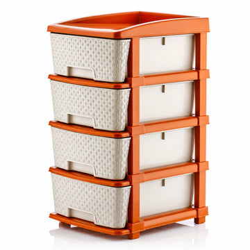 PALAK 4XL Super Drawer Storage Unit (White)