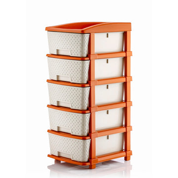 PALAK 5XL Super Drawer Storage Unit (White)