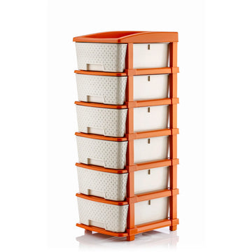PALAK 6XL Super Drawer Storage Unit (White)