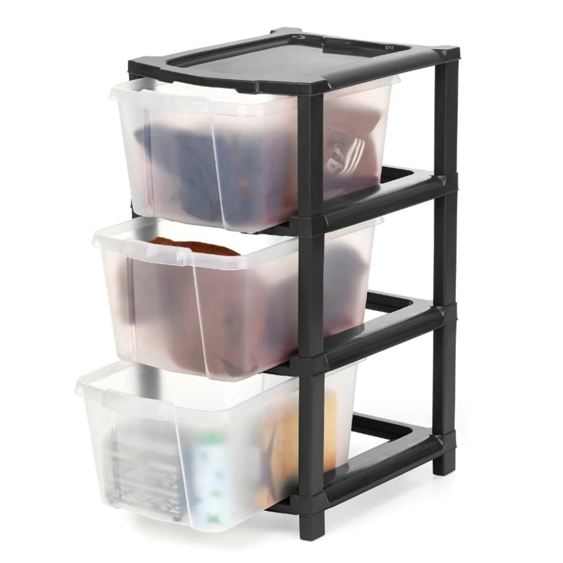 PALAK 3XL Classic Transparent Drawer Storage Unit