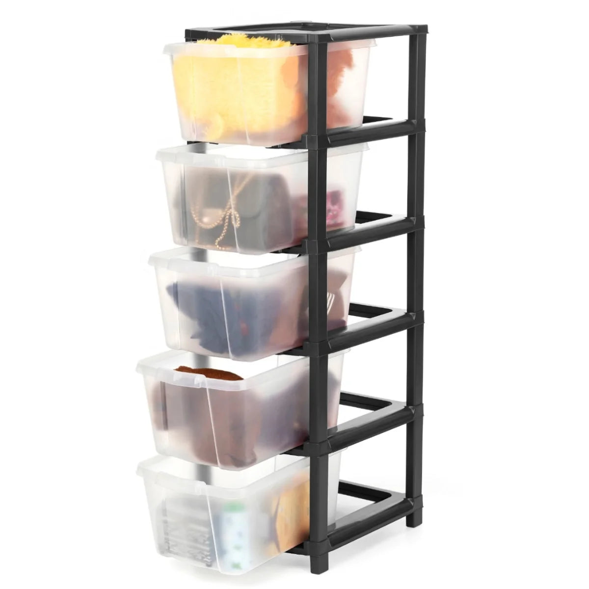 PALAK 5XL Classic Transparent Drawer Storage Unit