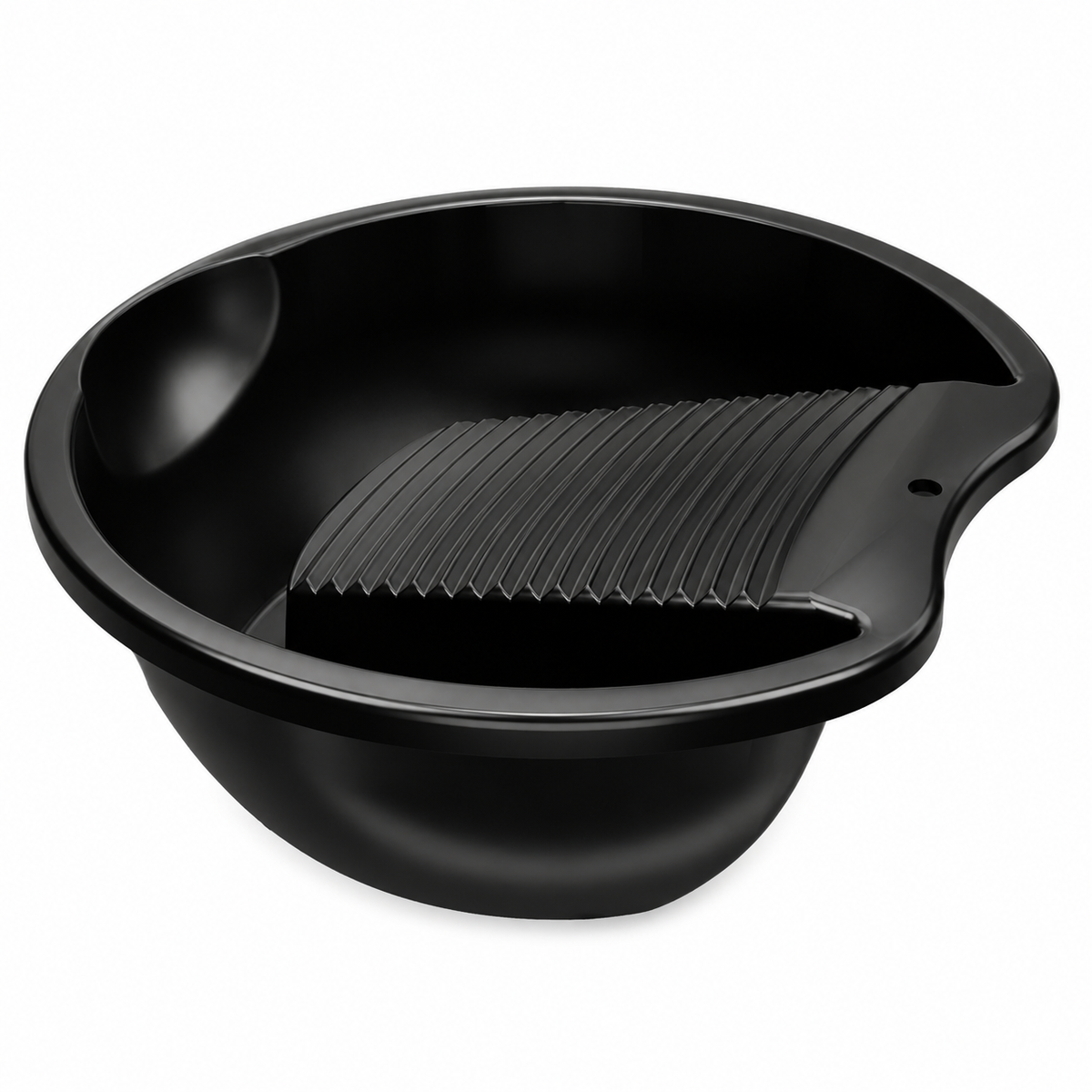 PALAK 12L Plastic Laundry Washing Tub with Built-in Washboard – Black
