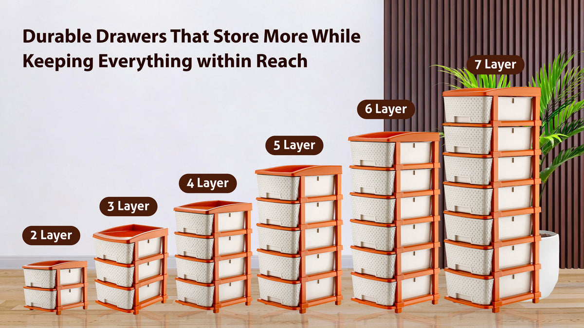 PALAK 3XL Super Drawer Storage Unit (White)