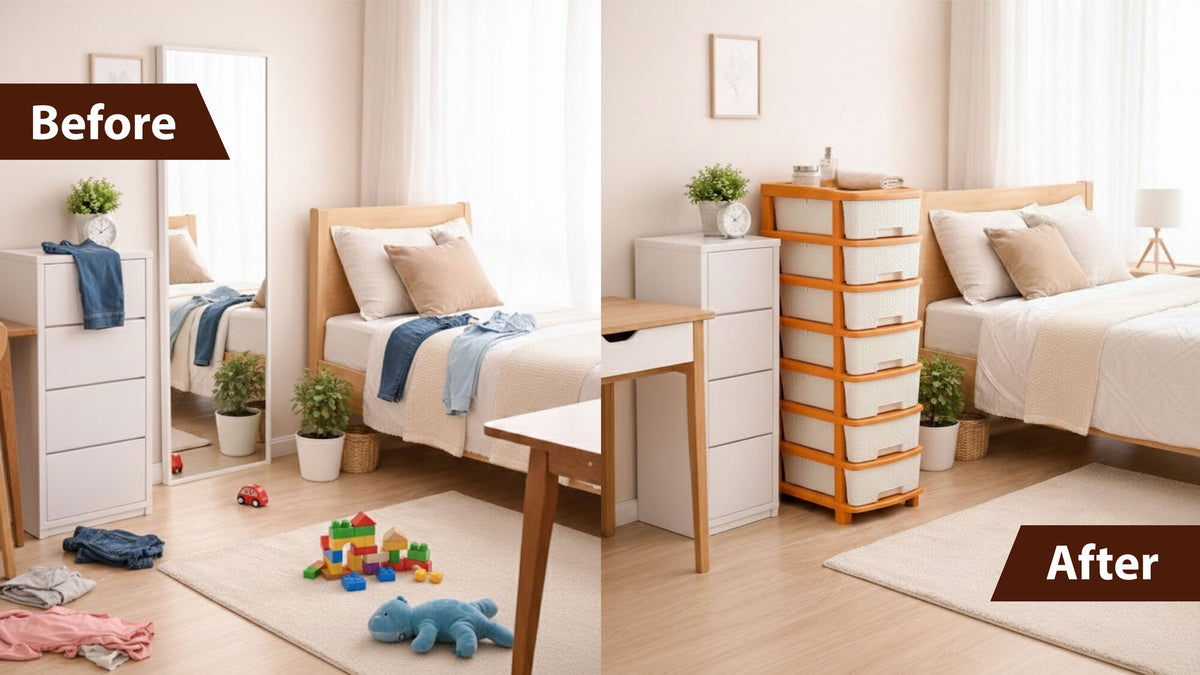PALAK 3XL Super Drawer Storage Unit (White)