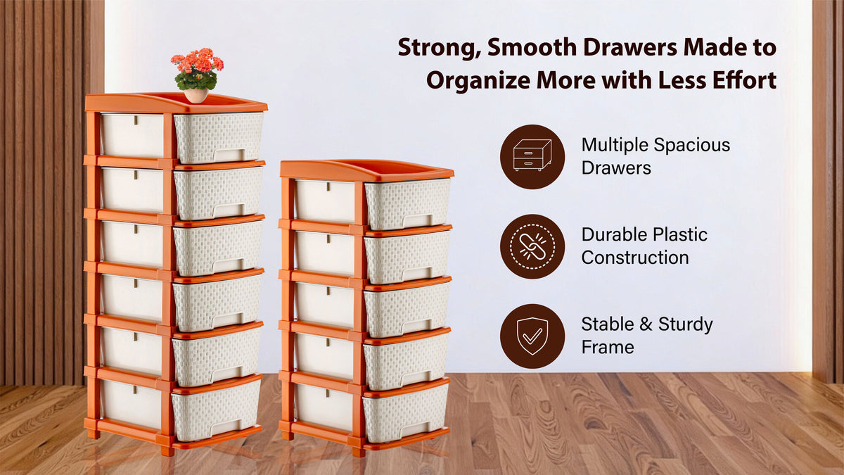 PALAK 3XL Super Drawer Storage Unit (White)